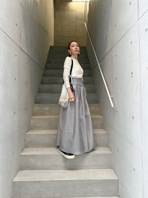 organdy maxi skirt